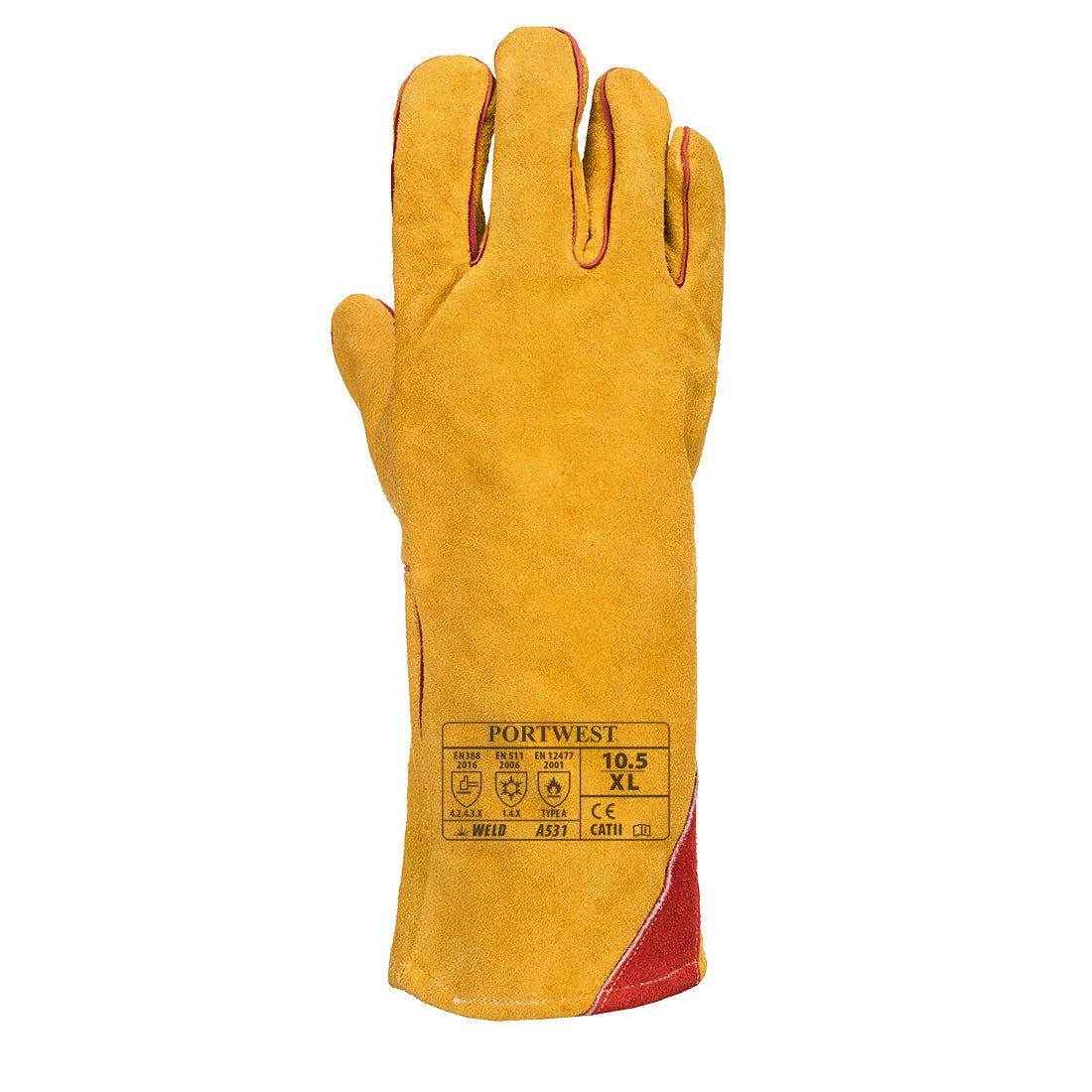 Portwest A531 Reinforced Winter Welding Gauntlet Gloves Size 10