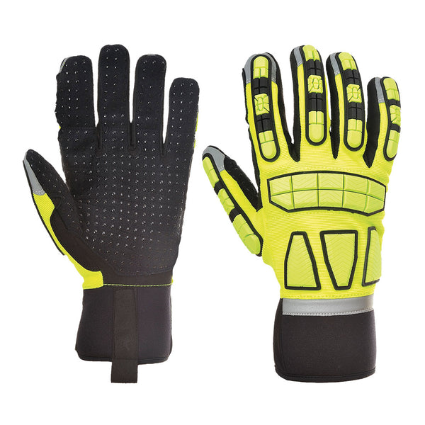 Portwest A724 Safety Impact Glove Unlined - Yellow