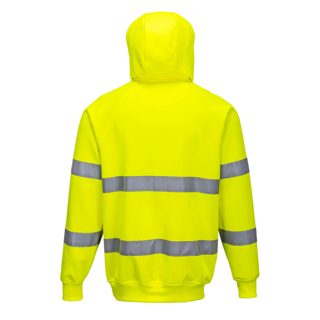Portwest B304 Hi-Vis Hooded Sweatshirt - Yellow Rear