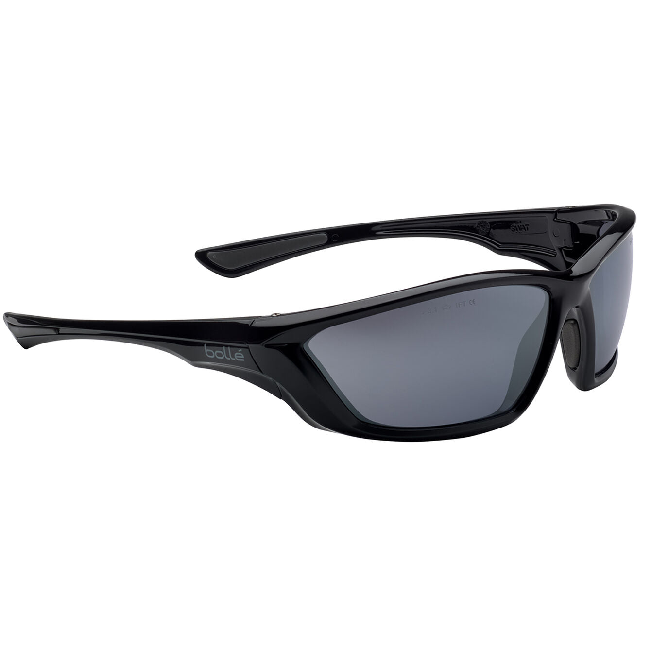 Bolle SWAT SWATFLASH Tactical Ballistic Sunglasses with Silver Flash Lens