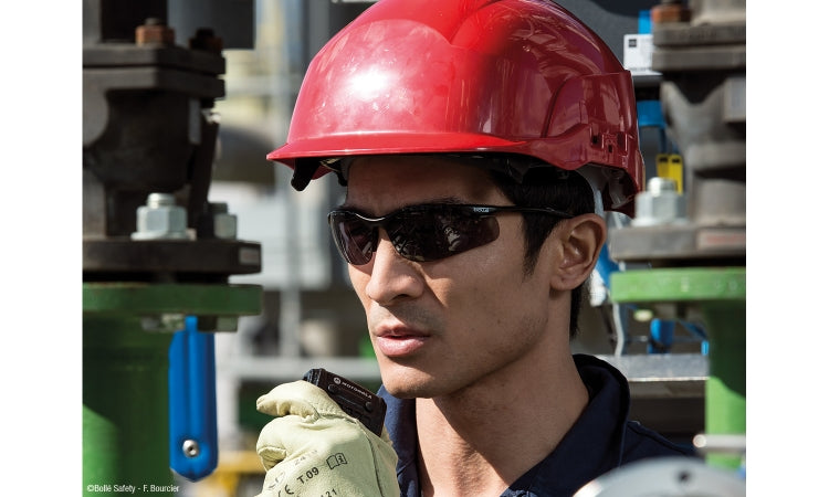 Bolle CONTOUR METAL Safety Glasses Smoke Lens