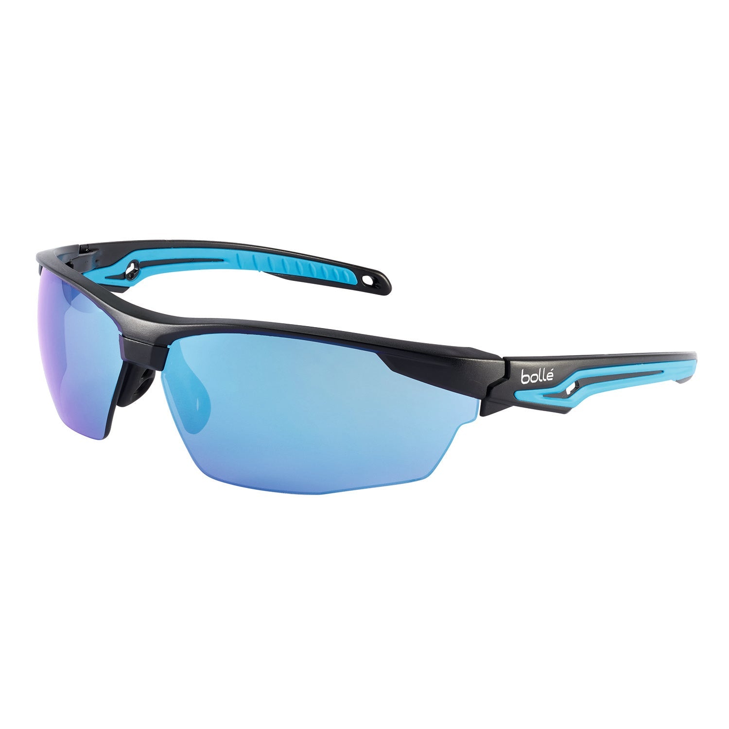 Bolle TRYON TRYOFLASH Safety Glasses, Blue Flash Lens