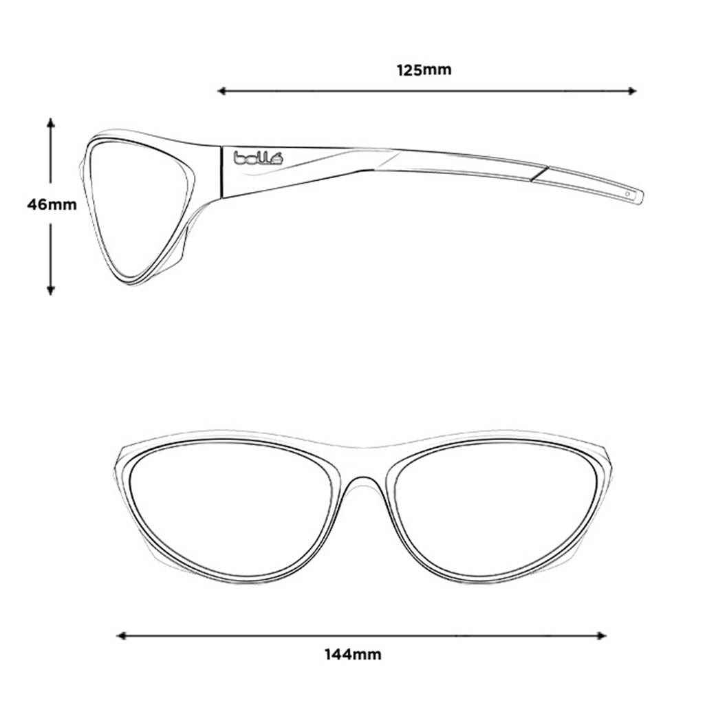 Bolle CHIMERA BS135006 Sunglasses - Silver Matte - Volt+ Cold White