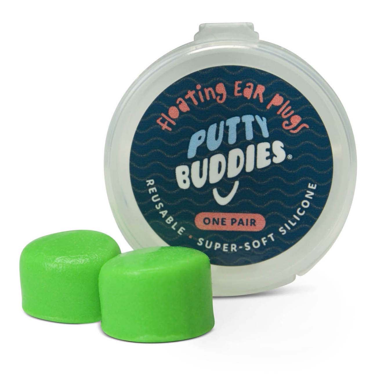 Putty Buddies Floating Ear Plugs Green