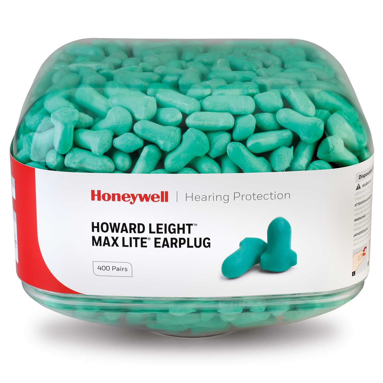 Honeywell Howard Leight Max Lite Earplug Refill Canister for HL400 Dispenser 400 pairs