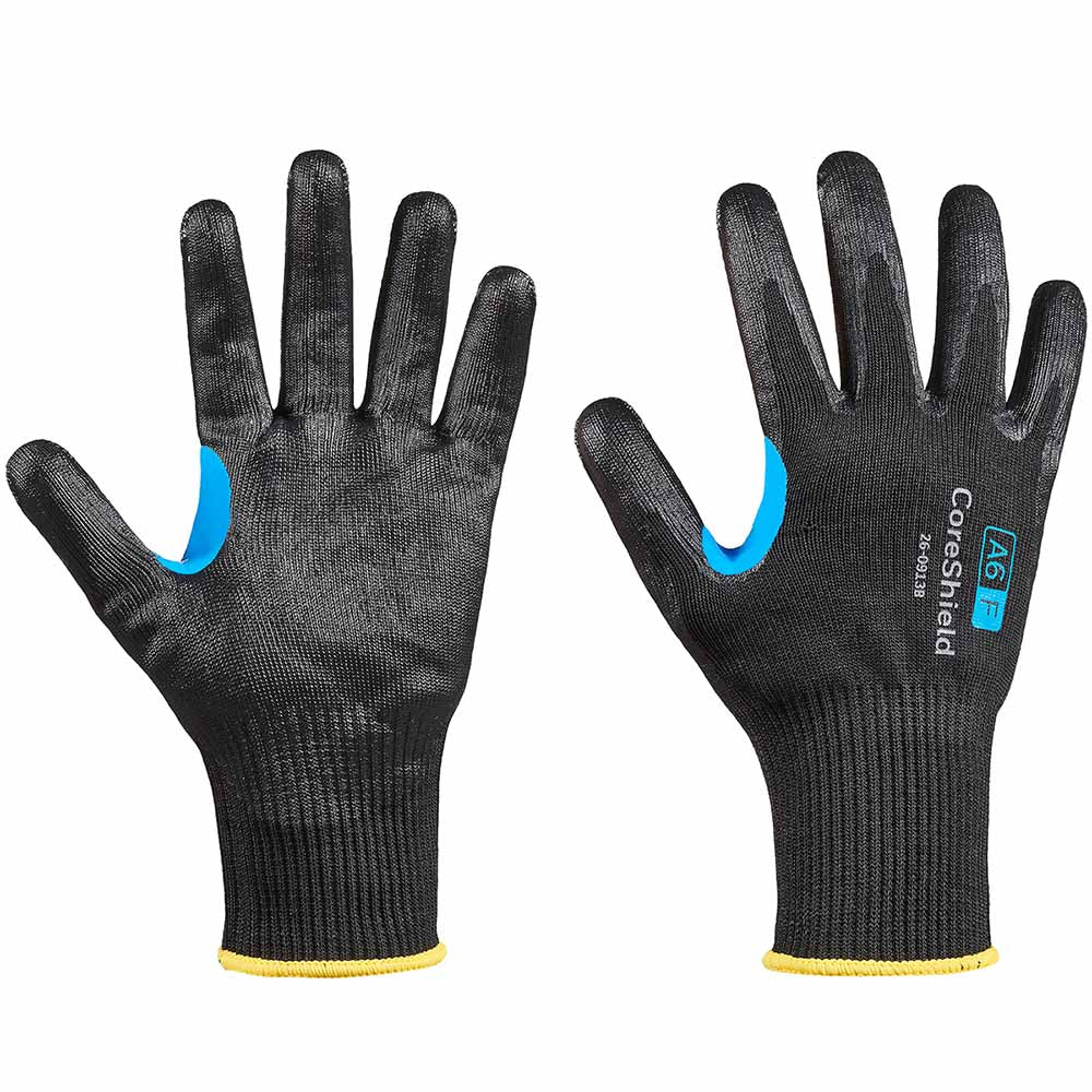 Honeywell CoreShield 26-0913B Smooth Nitrile Coating Cut Level A6/F Gloves