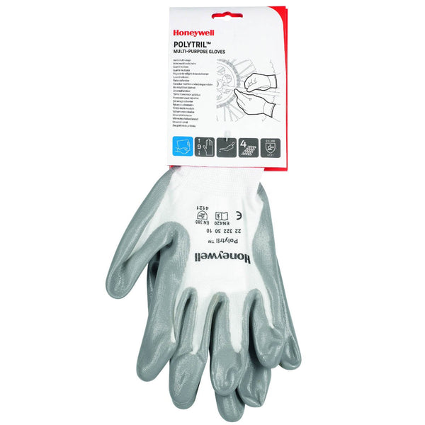 Honeywell 2232230 Polytril Grey Nitrile Gloves