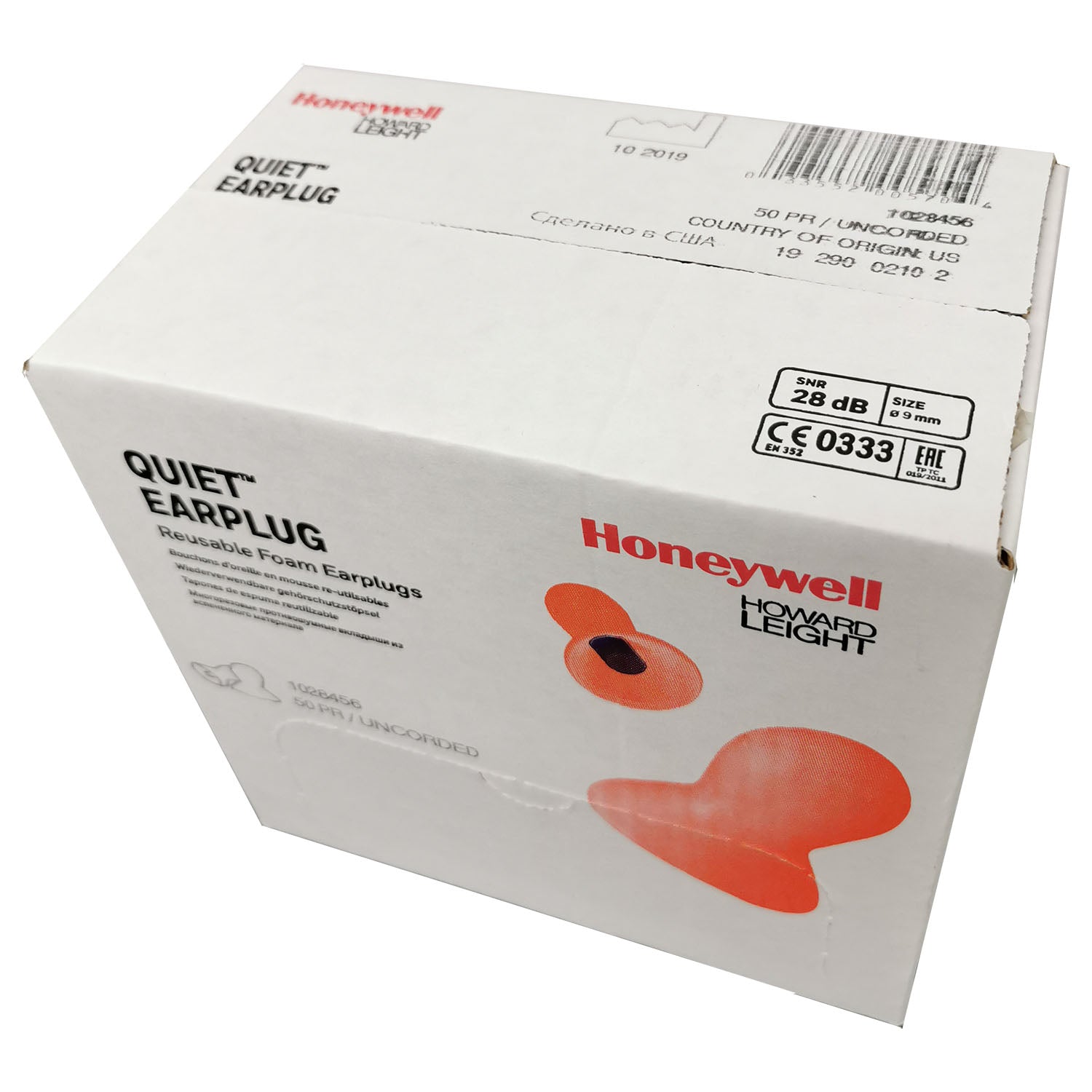 Honeywell Howard Leight Quiet Uncord Earplugs SNR 28