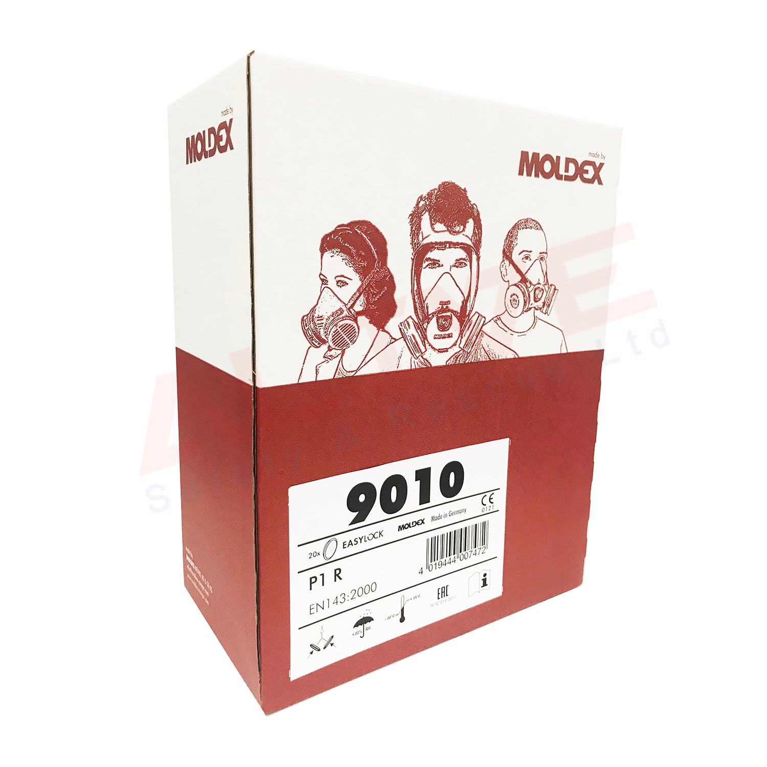 Moldex 9010 - P1 R Particulate Easylock Filter Box