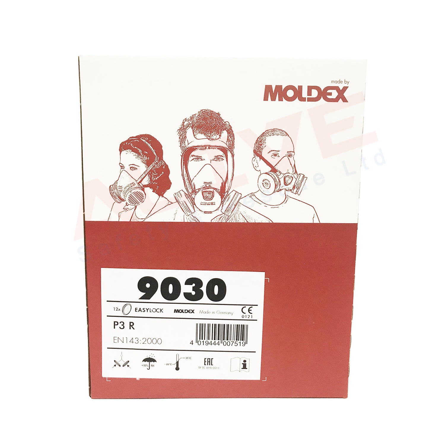 Moldex 9030 - P3 R Particulate Easylock Filter Box1