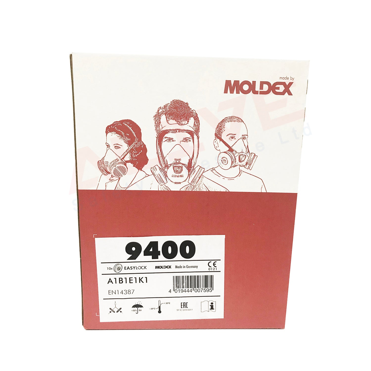 Moldex 9400 EasyLock A1B1E1K1 Gas Filters Box 1