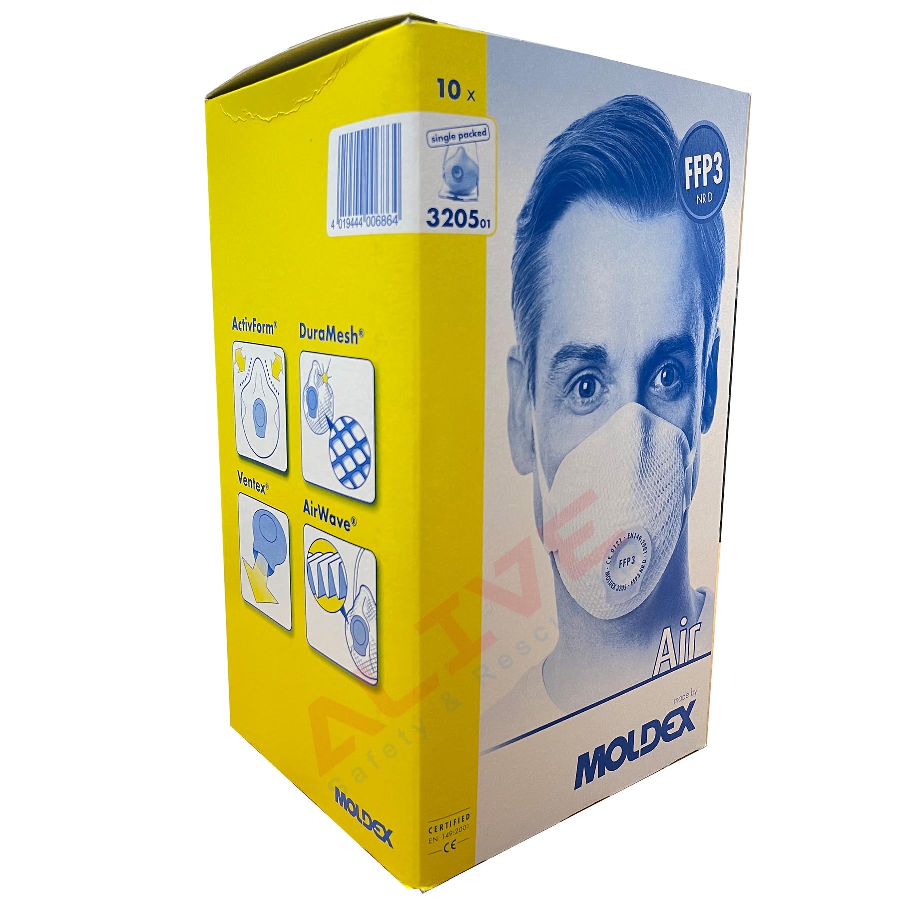 Moldex 3205 FFP3 Air NR D Masks Box of 10