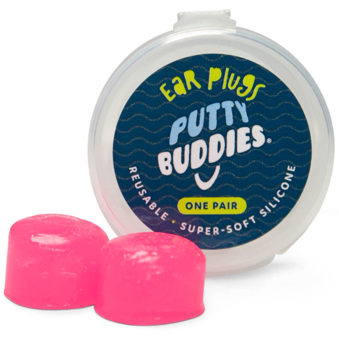 Putty Buddies Original Swimming Ear Plugs Purple/Teal/Magenta - 10 Pairs