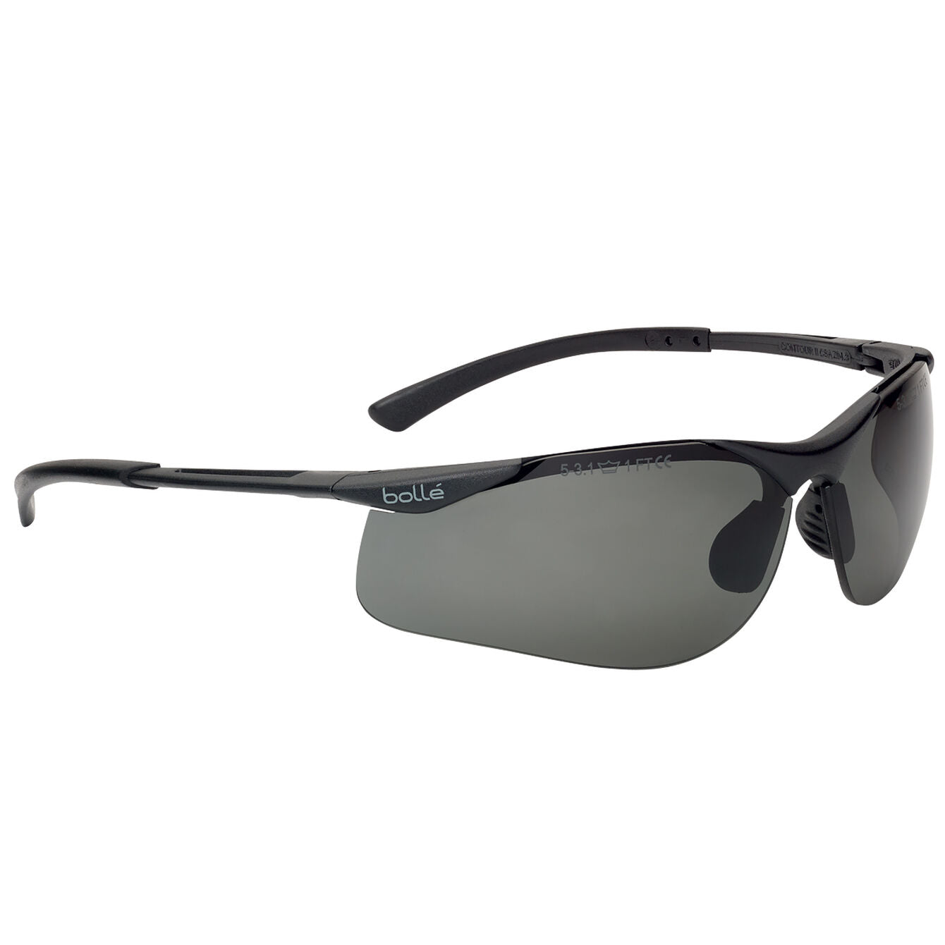 Bolle CONTOUR II BSSI Smoke Lens Safety Glasses