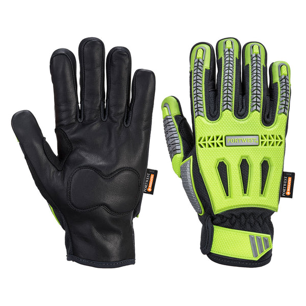 Portwest A762 R3 Impact Winter Glove - Yellow/Black