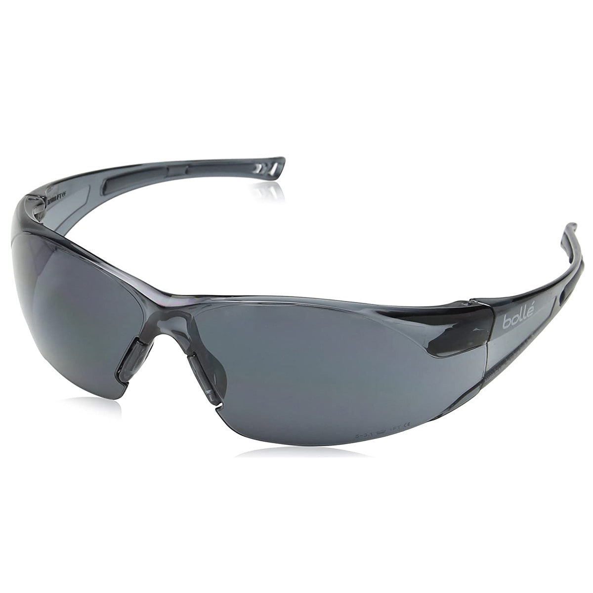 Bolle RUSH Smoke Lens Safety Glasses - RUSHPSF