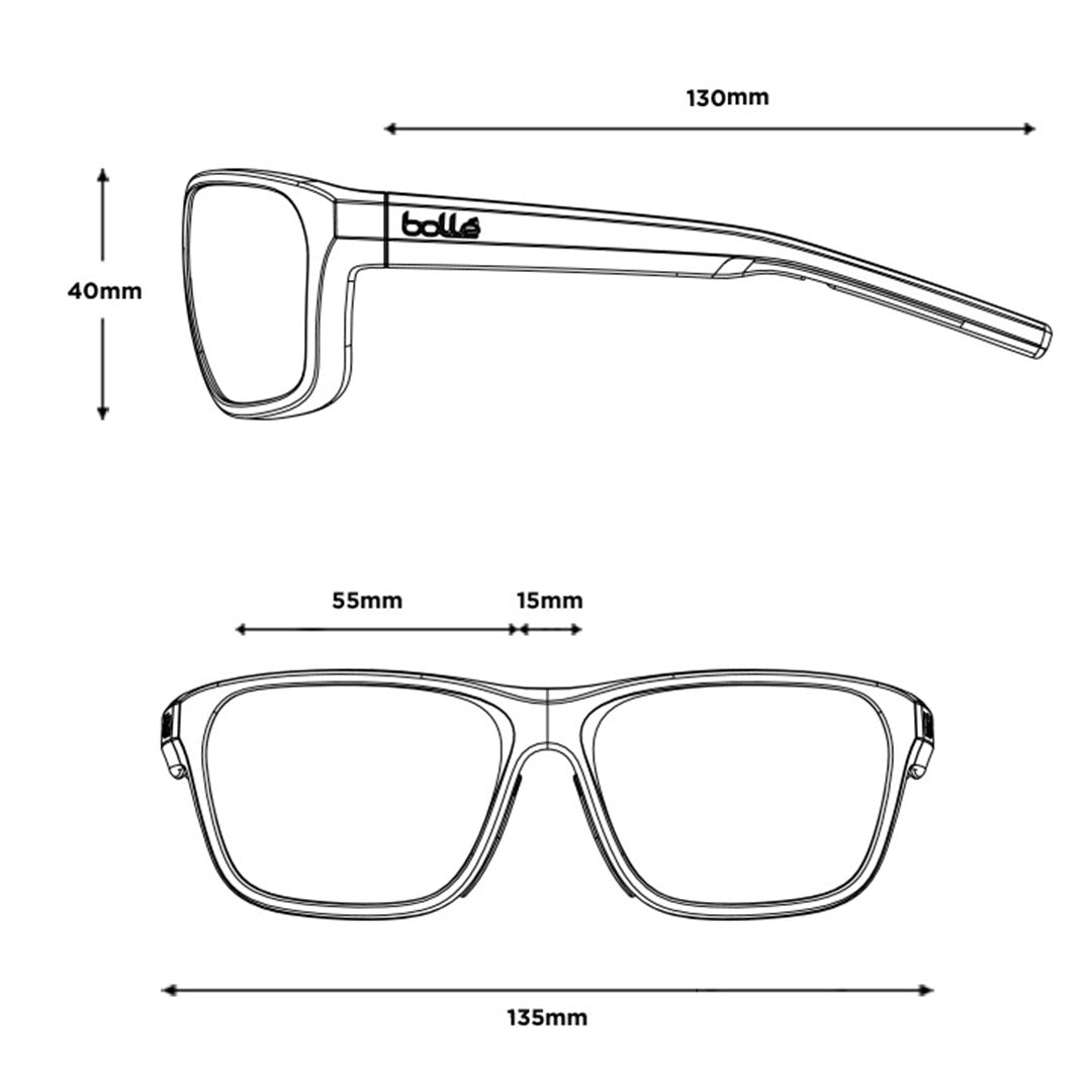 Bolle STRIX BS022002 Sunglasses - Black Matte - Volt+ Offshore