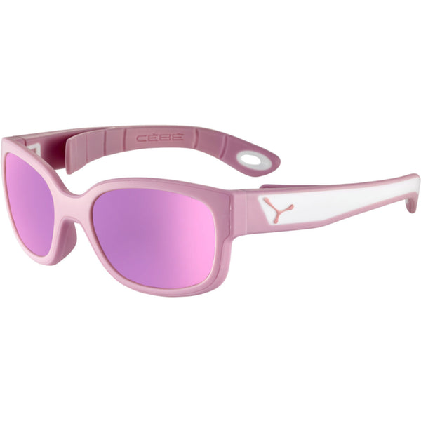 Cebe Kids S'PIES CBSPIES5 Sunglasses - PINK POWDER WHITE MATTE - Zone Blue Light Grey Cat.3 Pink
