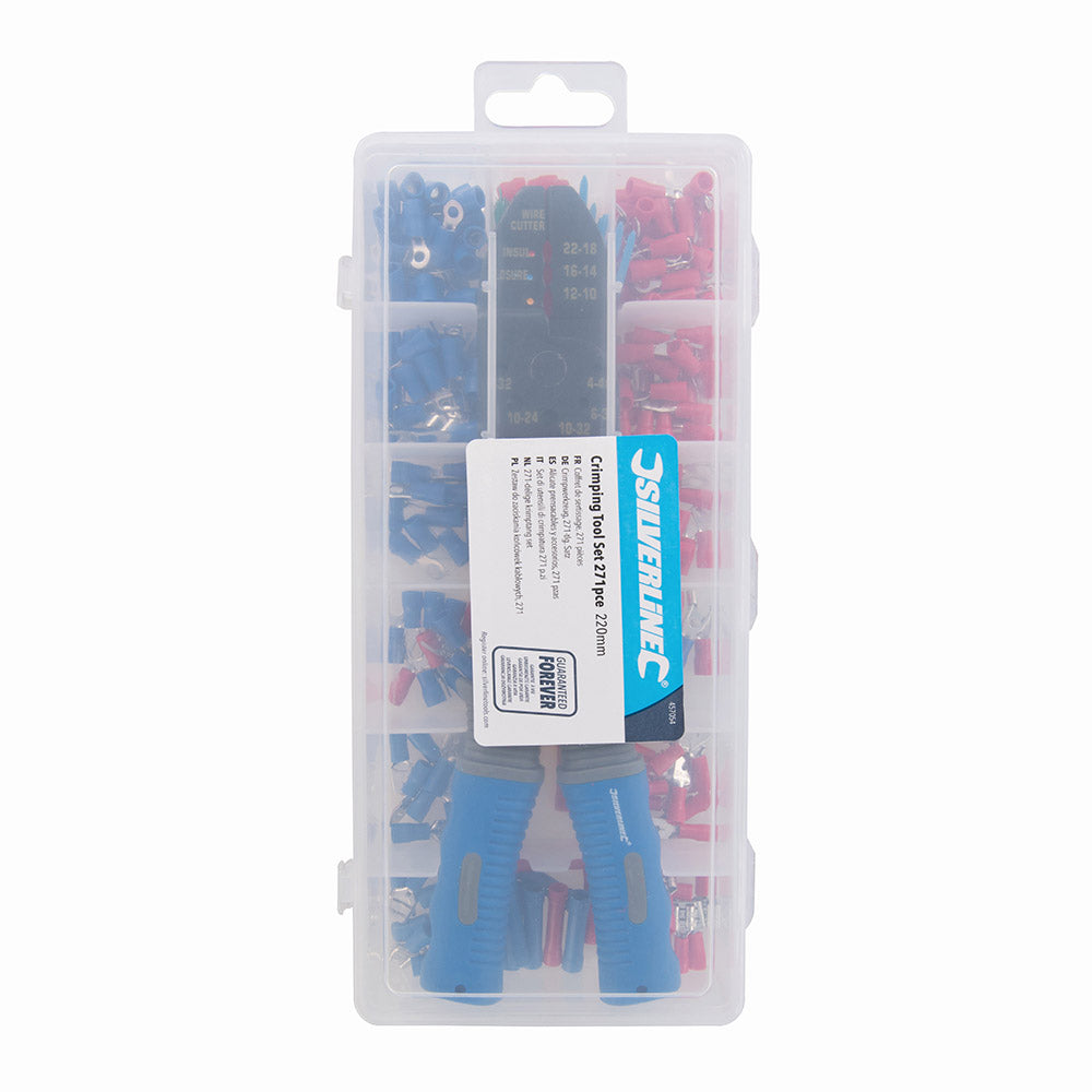 Silverline 457054 Crimping Tool Set 271 Pieces
