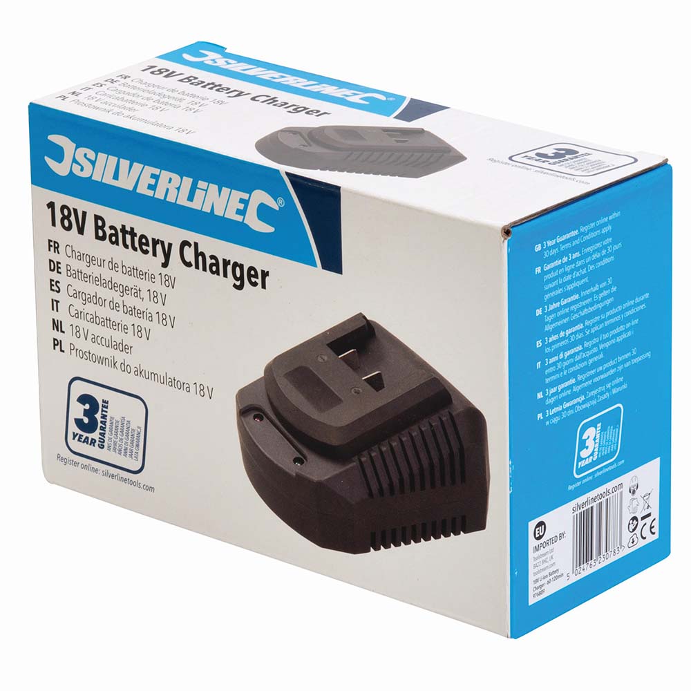 Silverline 976889 18V Li-ion Battery Charger Box