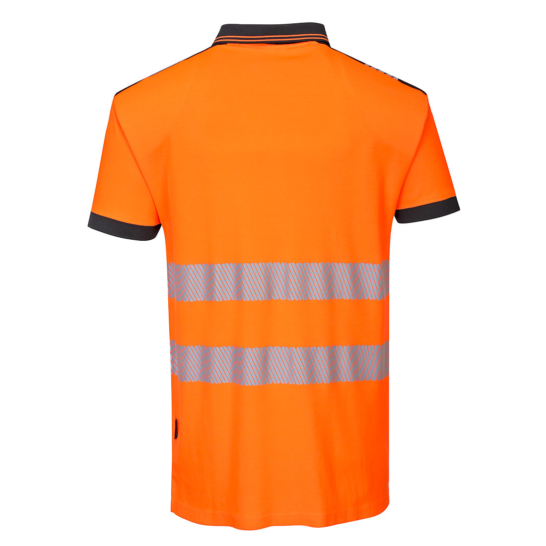 Portwest T180 PW3 Hi-Vis Polo Shirt S/S - Orange Black