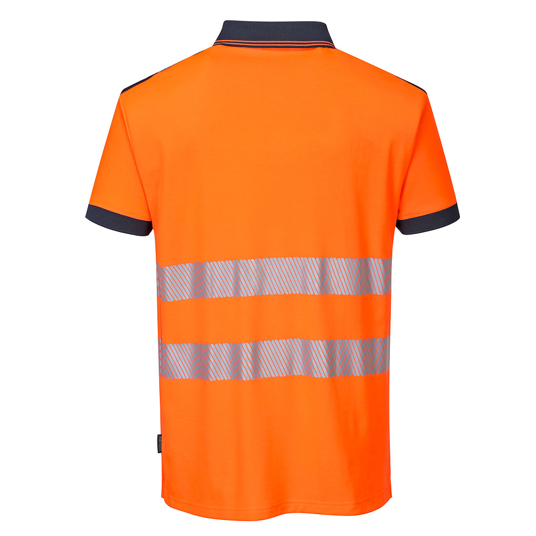 Portwest T180 PW3 Hi-Vis Polo Shirt S/S - Orange/Navy