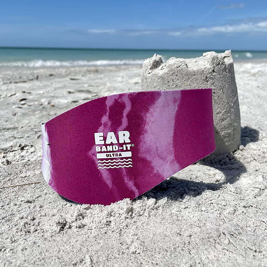Ear Band-It Ultra Swimmer's Headband - Tie Dye Pink