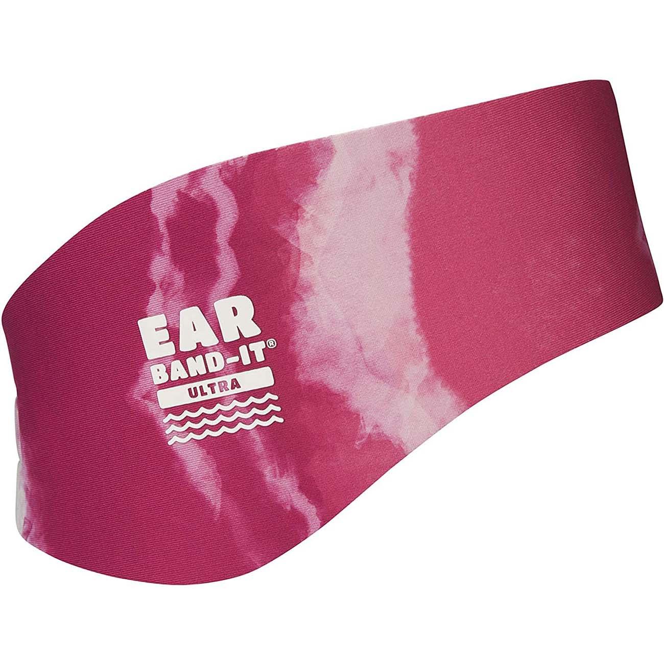 Ear Band-It Ultra Swimmer's Headband in Tie Dye Pink