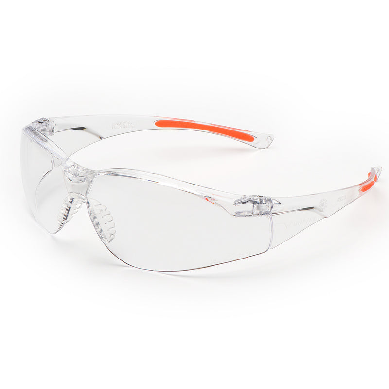 Univet 513 Clear Anti-Scratch and Anti-Fog Safety Glasses - 513.02.00.00