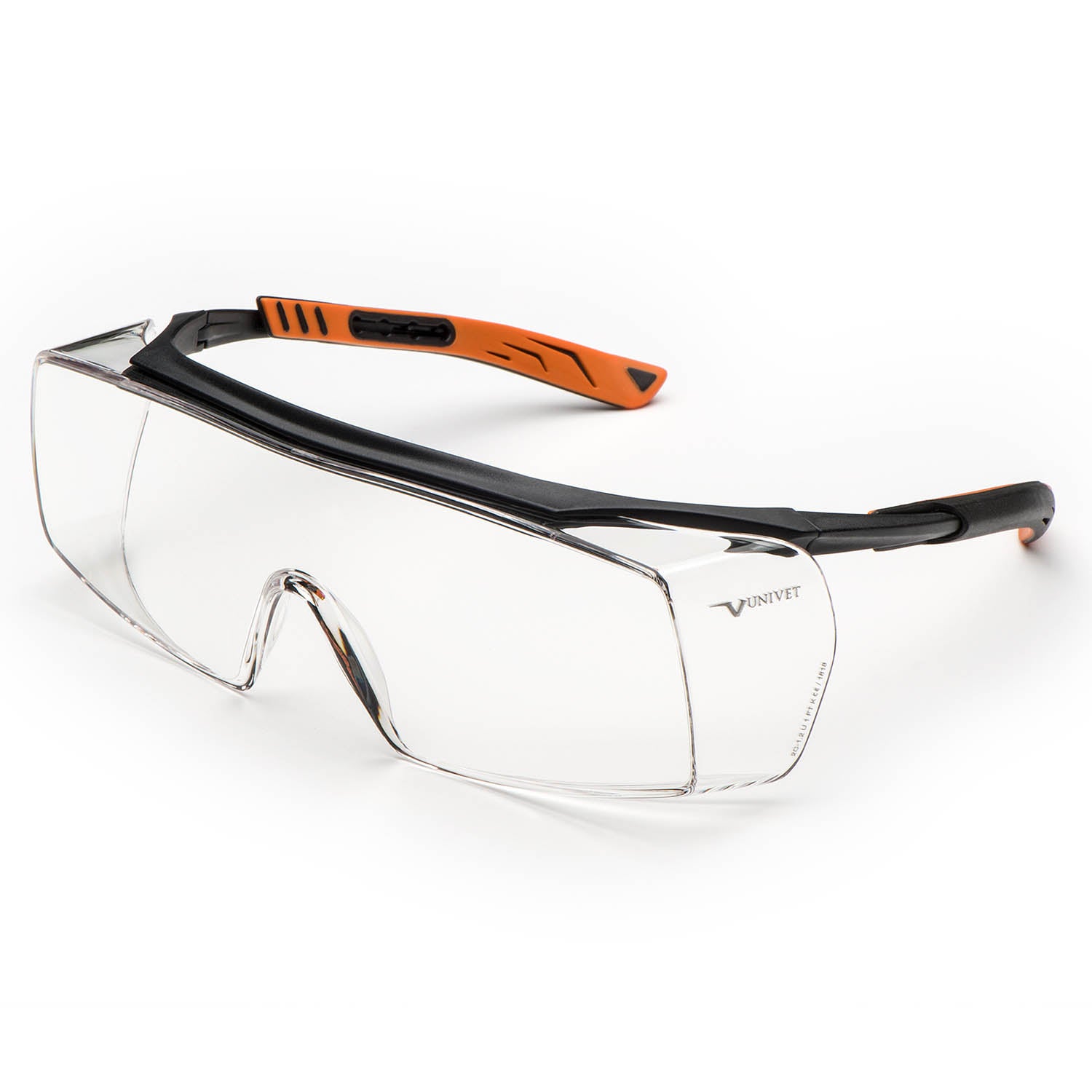 Univet 5X7 Clear OTG Safety Glasses - 5X7.01.00.00
