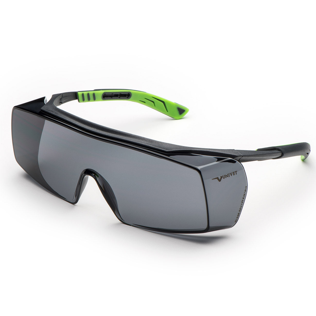 Univet 5X7 Solar Smoke OTG Safety Glasses - 5X7.01.11.02