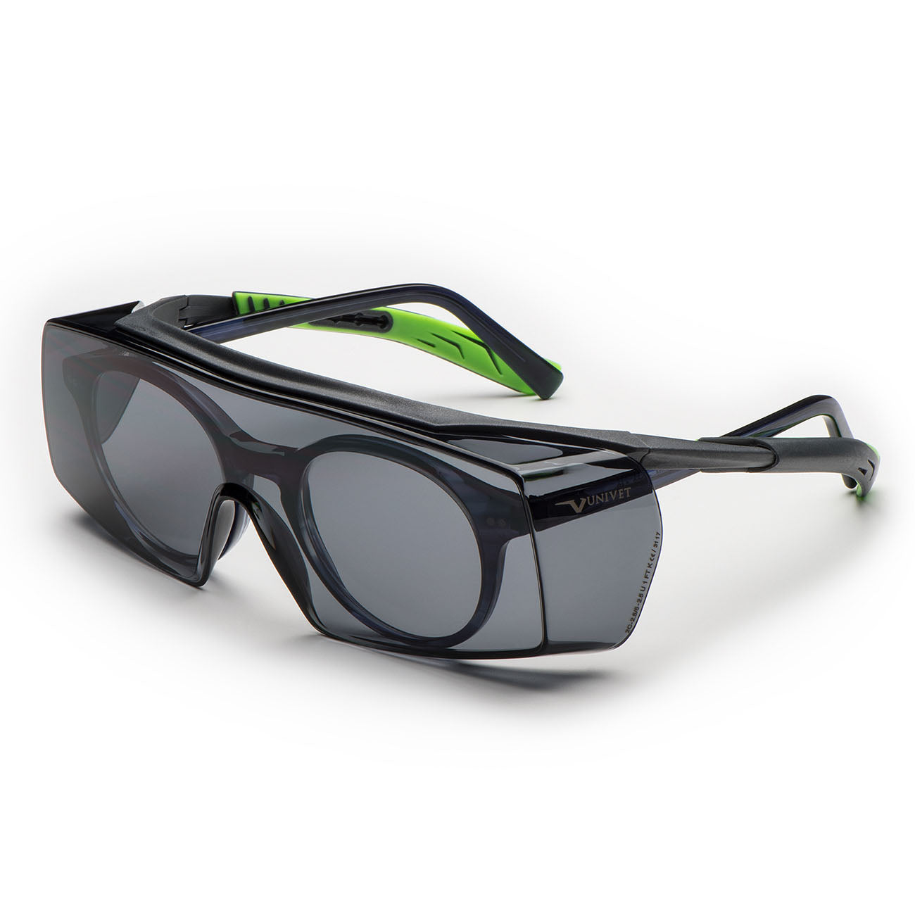Univet 5X7 Solar Smoke OTG Safety Glasses - 5X7.01.11.02