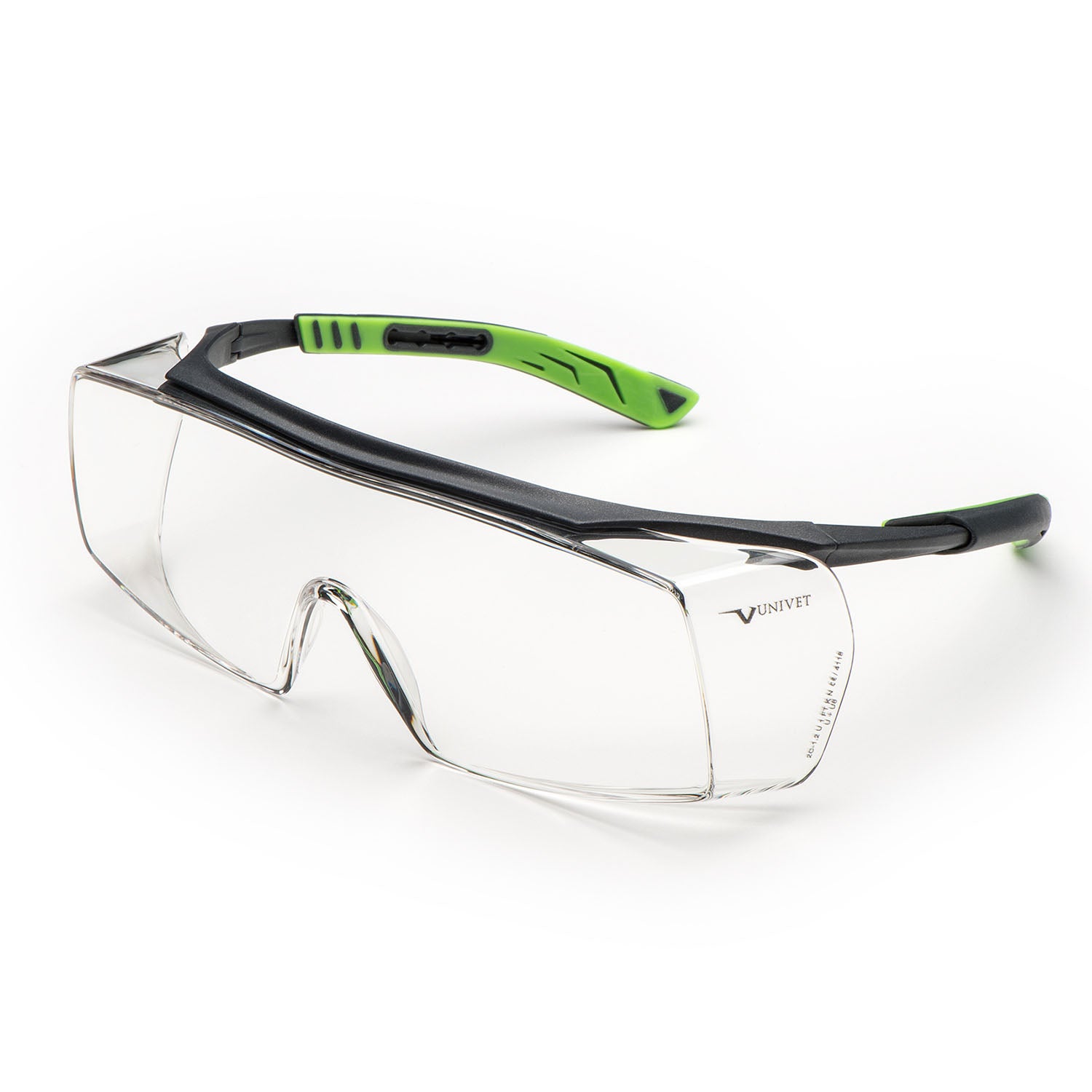Univet 5X7 Clear Plus OTG Safety Glasses - 5X7.03.11.00