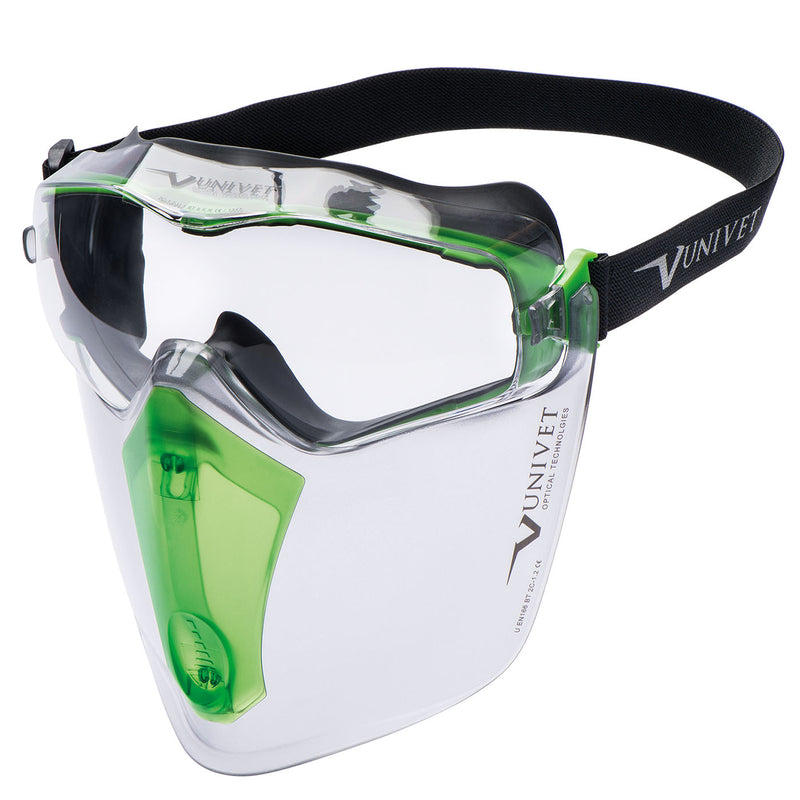 Univet 6X3 Ventilated Clear Safety Goggles - 6X3.00.00.00