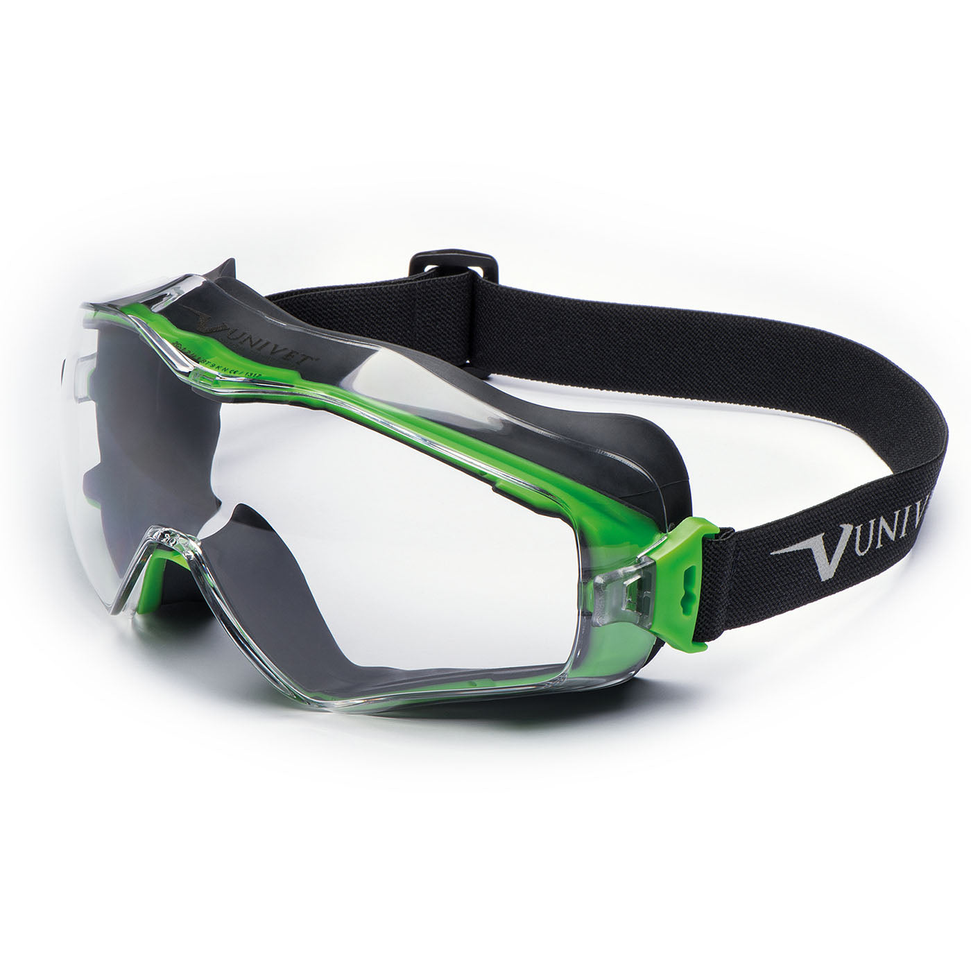 Univet 6X3 Ventilated Clear Safety Goggles - 6X3.00.00.00