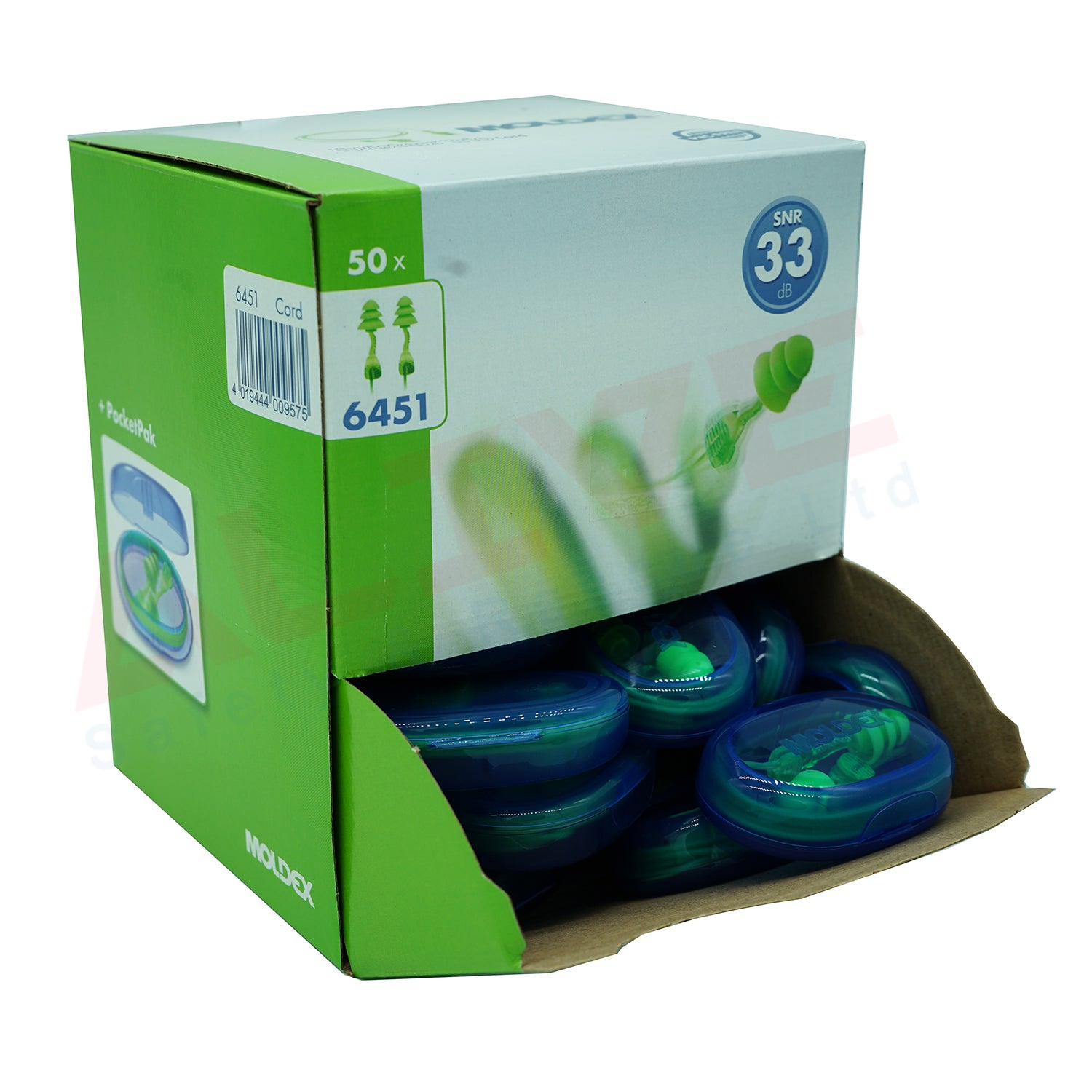 MOLDEX 6451 Twisters Trio Cord  Earplugs - BOX 1