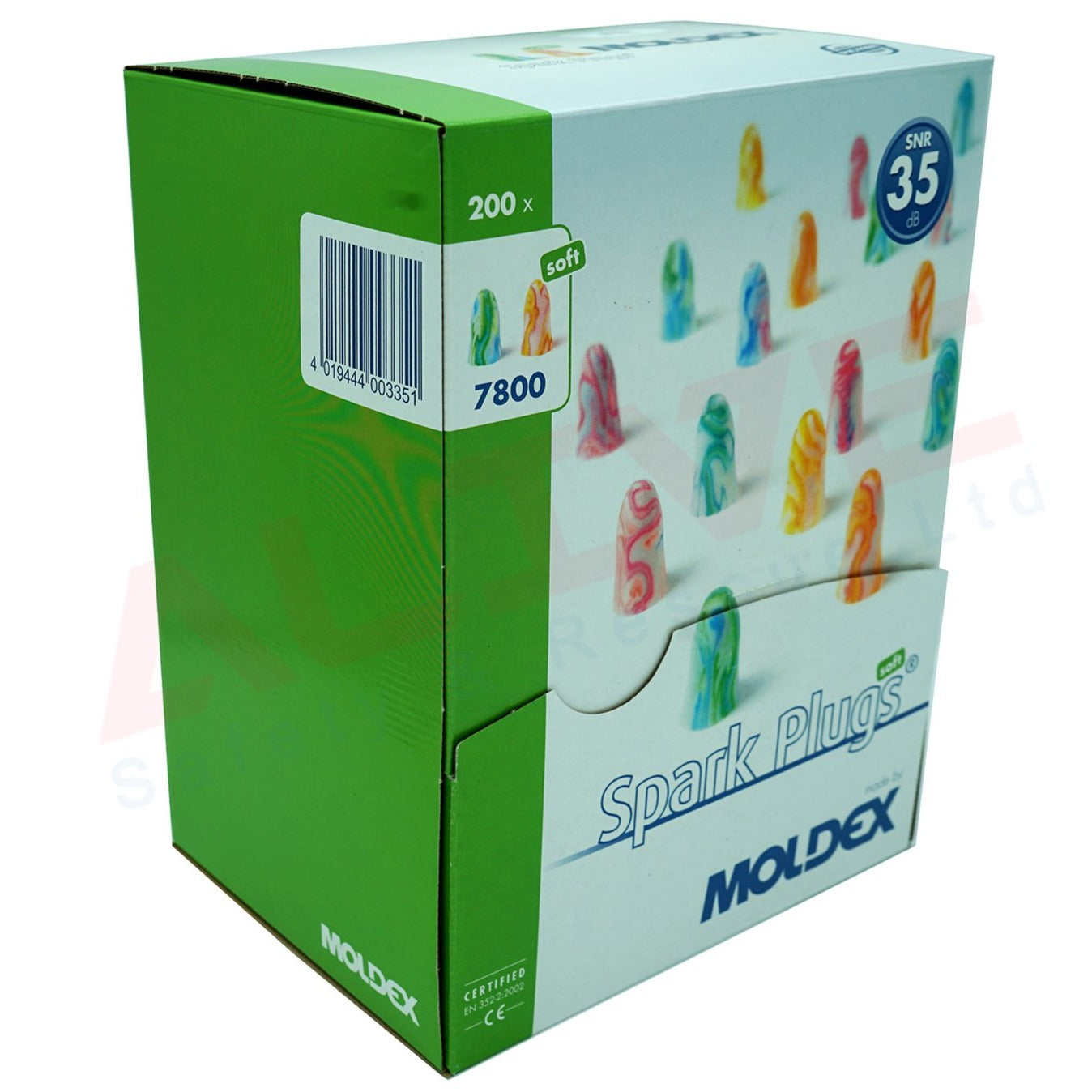 Moldex 7800 Spark plugs soft foam earplugs Box 1